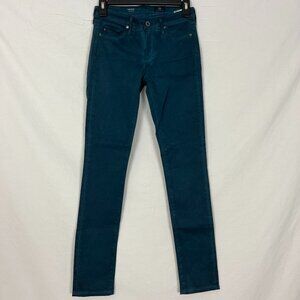 NWOT AG Adriano Goldschmied Blue Stilt Cigarette Leg Jeggings Jeans Size 24R